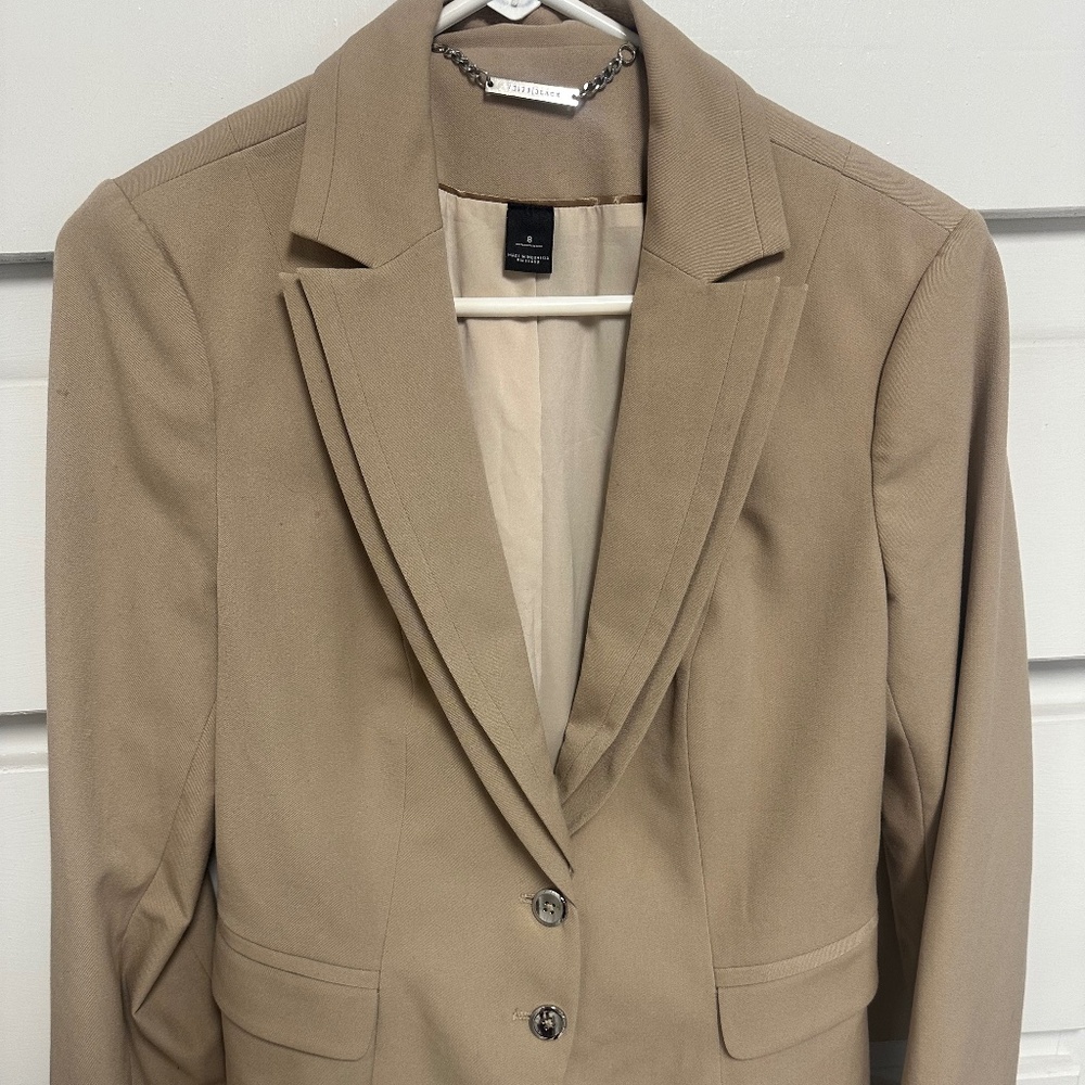 WHBM Tan Blazer/Jacket Size 8